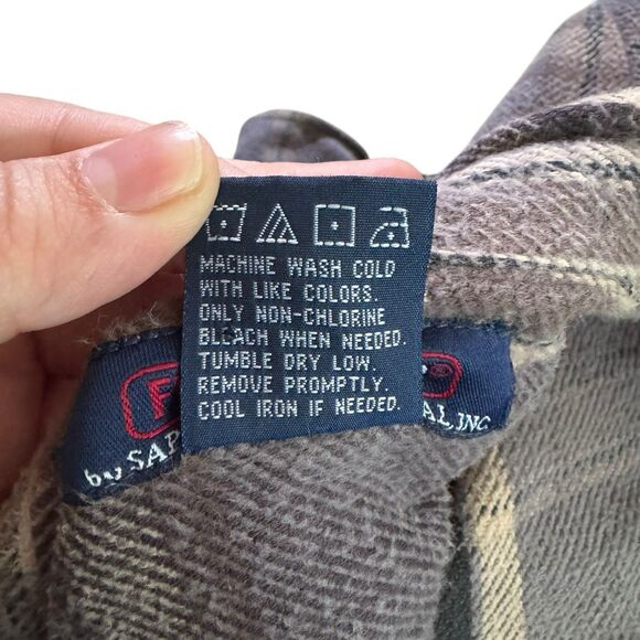 Vintage 70s Five Brother Brown Cotton Flannel Shirt 1970s True Vintage - Picture 9 of 9